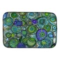 Carolines Treasures Carolines Treasures 8962DDM Abstract in Blues & Greens Dish Drying Mat 8962DDM